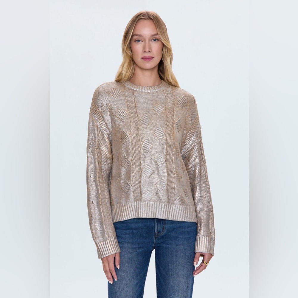 Pistola Metallic Sweater in Silver